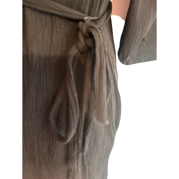 Karen Kane Womens Belted Tie Waist Dress 3/4 Sleeve XS Professional Career Work - Picture 6 of 7